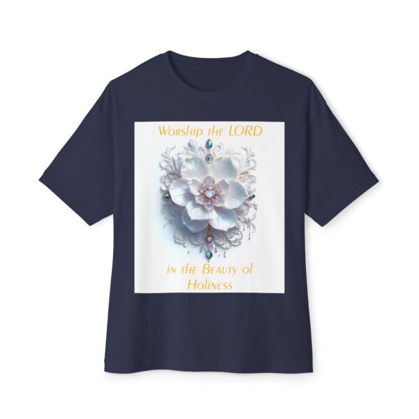 Our "Beauty of Holiness" Inspirational Christian Unisex Tee, Oversized Shirt, Boxy Top, Spiritual Tshirt, Gift for Christians - Image 33