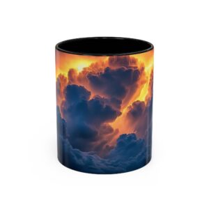 Our "Storm Light" design Accent Coffee Mug, Perfect for Wedding Gifts, Inspirational Decor, Beauty of God's Creation, Tea Cup, Ceramic