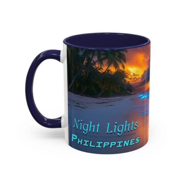 Our "Night Lights-Philippines" design Accent Coffee Mug, Perfect for Wedding Gifts, Inspirational Decor Beauty of God's Creation Tea Ceramic - Image 7