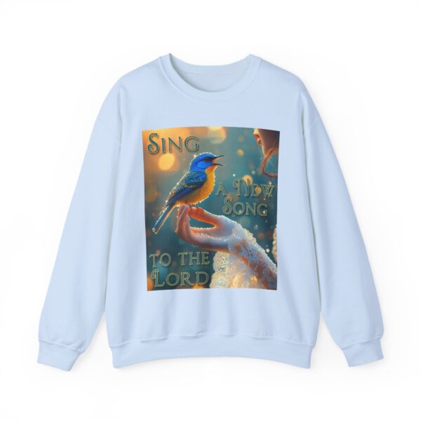 Crewneck Lightweight Sweatshirt with our 'Song Bird' "Sing a New Song" design-Vintage Christian Inspirational Faith Apparel Gospel Sweatshirt Unisex - Image 13