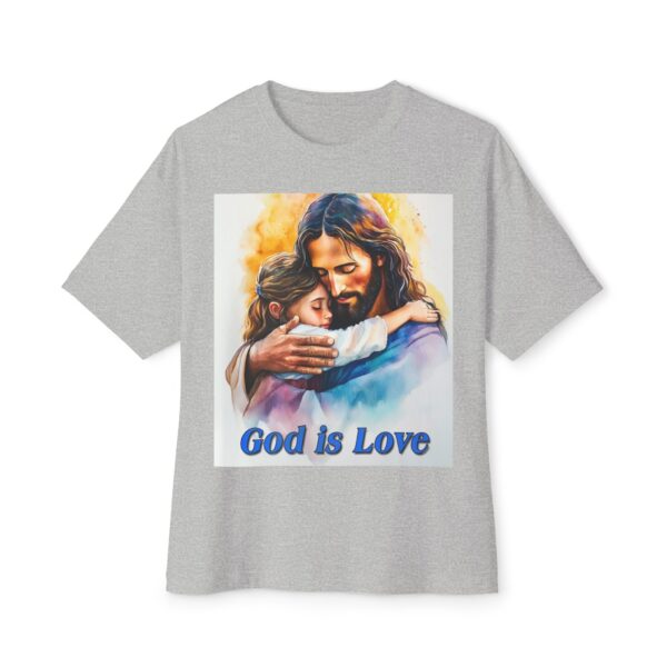 Our "God is Love" series with Jesus hugging a little Girl! Christian Unisex Tee, Oversized T-Shirt, Inspirational Shirt, Faith Apparel - Image 29