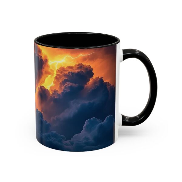 Our "Storm Light" design Accent Coffee Mug, Perfect for Wedding Gifts, Inspirational Decor, Beauty of God's Creation, Tea Cup, Ceramic - Image 2