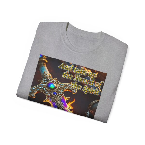Our "Sword of the Spirit" Inspirational Bible Verse Design Unisex Cotton T-Shirt Philippians 4:8 Faith Apparel Spiritual Warfare gift - Image 12