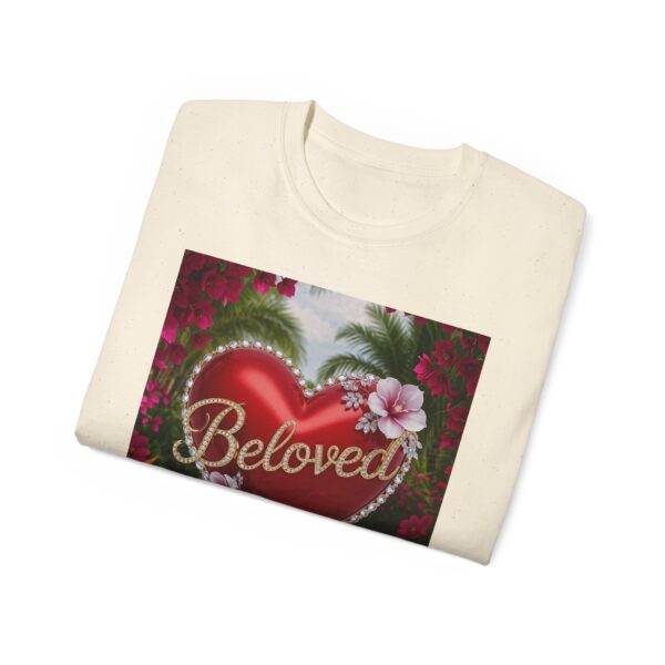 Our "Beloved" Inspirational 'Solid Red Heart' Design Vintage Christian Faith Apparel Unisex Cotton T-Shirt Thoughtful Quote, Philippians 4:8 - Image 20