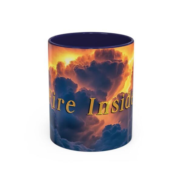 Our 'Storm Light' "Fire Inside" design Accent Coffee Mug, Perfect for Wedding Gifts, Inspirational Beauty of God's Creation, Tea Cup Ceramic - Image 5