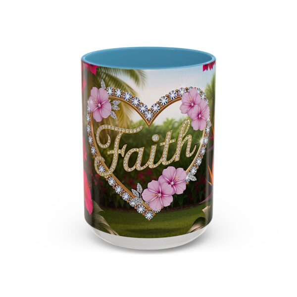 Our "Faith" 'Diamond Ring Heart' Inspirational design Accent Coffee Mug, Perfect for Wedding Gifts, Love & Faith Decor, Philippians 4:8 - Image 37