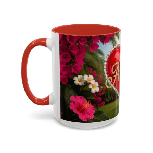 Our "Amen" Inspirational 'Solid Red Heart' Design Accent Coffee Mug, Perfect for Wedding Gifts, Love & Faith Decor, Philippians 4:8 - Image 31