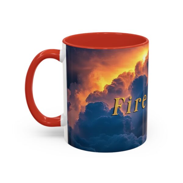 Our 'Storm Light' "Fire Inside" design Accent Coffee Mug, Perfect for Wedding Gifts, Inspirational Beauty of God's Creation, Tea Cup Ceramic - Image 15