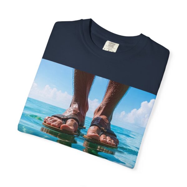 Garment-Dyed Unisex T-Shirt, Walk on Water "Trust" Graphic Design Tee, Summer Casual Wear, Beach Day Outfit, Ocean Lover Gift, Relaxed Style - Image 43