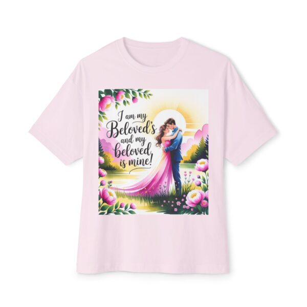 Our "I am my Beloved's" Biblical Unisex Tee Inspirational Christian Tshirt for Men and Women, Oversized Shirt, Boxy Top Tee Shirt - Image 5