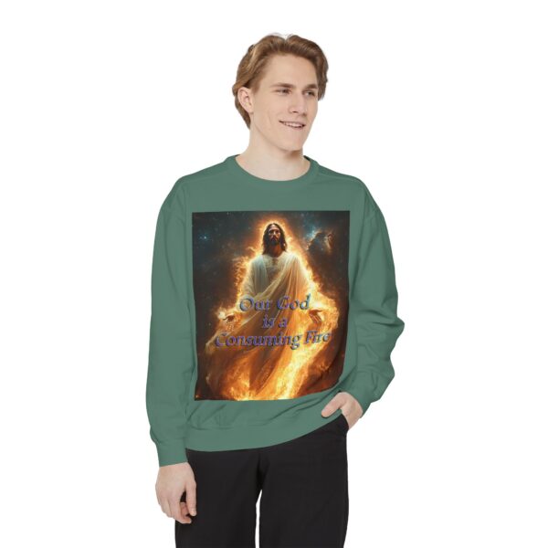 Sweatshirt Unisex Inspirational-Our Majestic "Our God is a Consuming Fire" Design - Faith Apparel, Unisex Top, Religious Gift, Comfort Wear, Church Event Style - Image 15