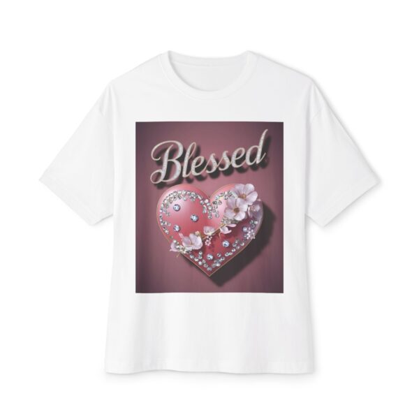 Our "BLESSED" Biblical Unisex Tee - Inspirational Christian Tshirt for Men and Women, Religious Oversized Shirt, Boxy Top, Unisex Tee Shirt, - Image 5