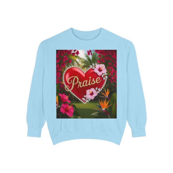 Sweatshirt Unisex Inspirational-Our "Praise" 'Solid Red Heart' design! Christian Virtues Uplifting Faith-Based Apparel Gospel Comfort - Image 33