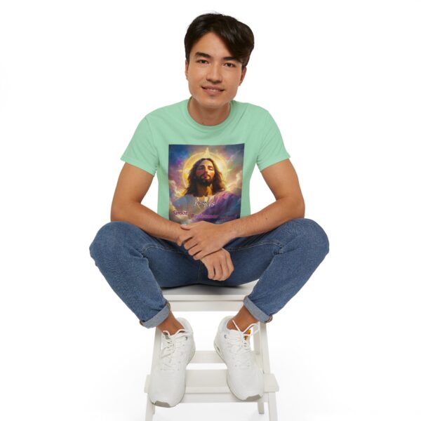 Our "Jesus! Savior Redeemer Friend" Inspirational Christian Unisex Cotton T-Shirt, Faith Spiritual Apparel, Gift for Christians