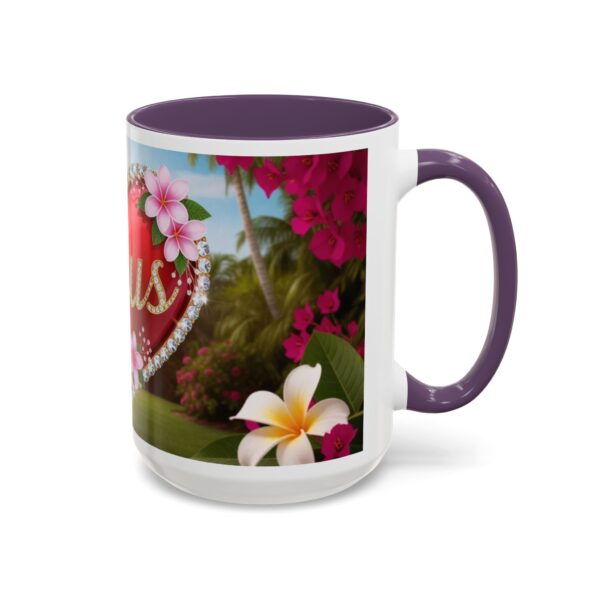 Our "Jesus" Garden solid red heart design Accent Coffee Mug, Perfect for Wedding Gifts, Love Confessions, Inspirational Floral Decor - Image 58