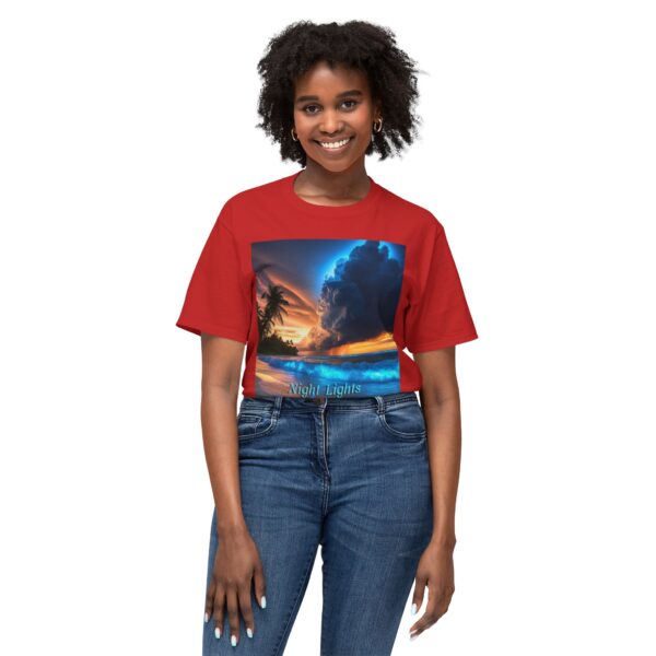 T-Shirt with Tropical Beach Design - Night Lights Philippines, Summer Vibe, Beach House Decor, Travel Gift, Relaxed Fit Tee - Image 59