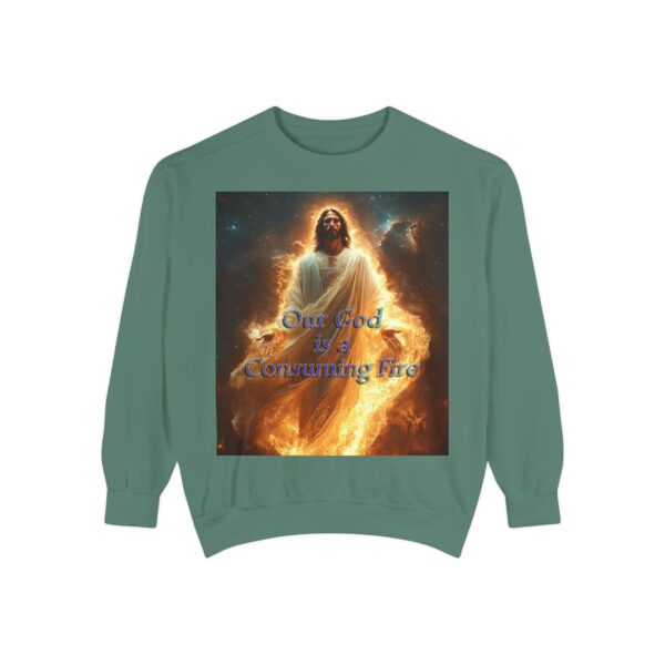 Sweatshirt Unisex Inspirational-Our Majestic "Our God is a Consuming Fire" Design - Faith Apparel, Unisex Top, Religious Gift, Comfort Wear, Church Event Style - Image 13