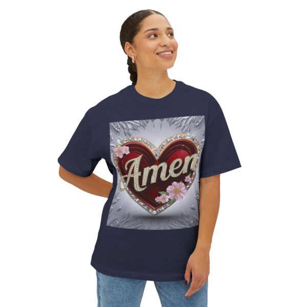 Our "AMEN" Biblical Unisex Tee Inspirational Christian Tshirt for Men and Women, Oversized Shirt, Boxy Top, Unisex Tee Shirt - Image 35