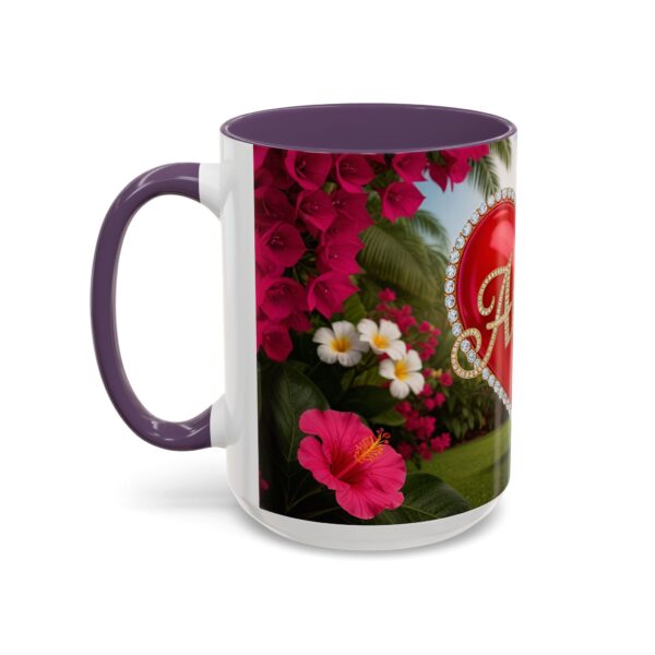 Our "Amen" Inspirational 'Solid Red Heart' Design Accent Coffee Mug, Perfect for Wedding Gifts, Love & Faith Decor, Philippians 4:8 - Image 59