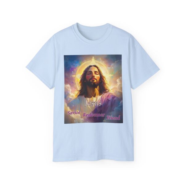 Our "Jesus! Savior Redeemer Friend" Inspirational Christian Unisex Cotton T-Shirt, Faith Spiritual Apparel, Gift for Christians - Image 36