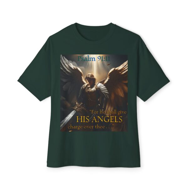 Angelic Guardian Biblical Unisex Tee, Inspirational, Christian Tshirt, Oversized Shirt, Boxy Top - Image 25