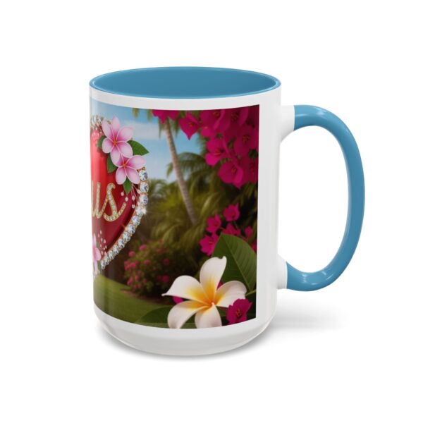 Our "Jesus" Garden solid red heart design Accent Coffee Mug, Perfect for Wedding Gifts, Love Confessions, Inspirational Floral Decor - Image 38