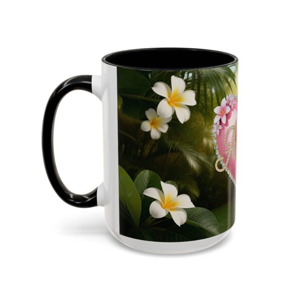 Our "Amen" Inspirational 'Solid Pink Heart' design Accent Coffee Mug, Perfect for Wedding Gifts, Love & Faith Decor, Philippians 4:8 - Image 19