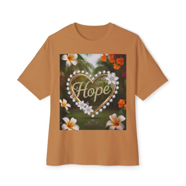 Our "HOPE" Inspirational Bible 'Garden Design' Christian Unisex Tee, Oversized Shirt, Boxy Top, Spiritual Tshirt, Gift for Christians - Image 17