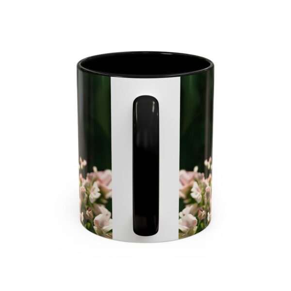 Our "Amen" Inspirational 'Elaborate Red Flowers Heart' design Accent Coffee Mug, Perfect for Wedding Gifts, Love & Faith Decor, Philippians 4:8 - Image 4