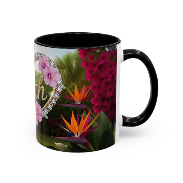 Our "Faith" 'Diamond Ring Heart' Inspirational design Accent Coffee Mug, Perfect for Wedding Gifts, Love & Faith Decor, Philippians 4:8 - Image 2