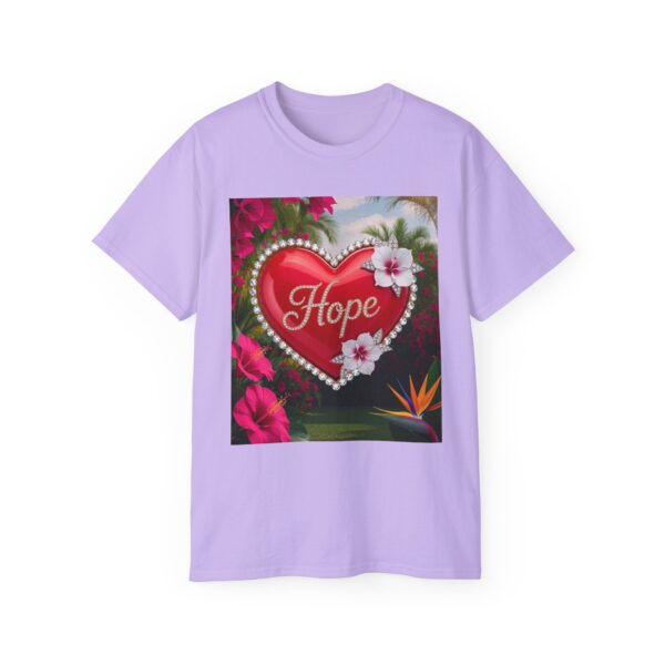 Our "HOPE" Inspirational 'Solid Red Heart' Design Vintage Christian Faith Apparel Unisex Cotton T-Shirt Thoughtful Quote, Philippians 4:8 - Image 46