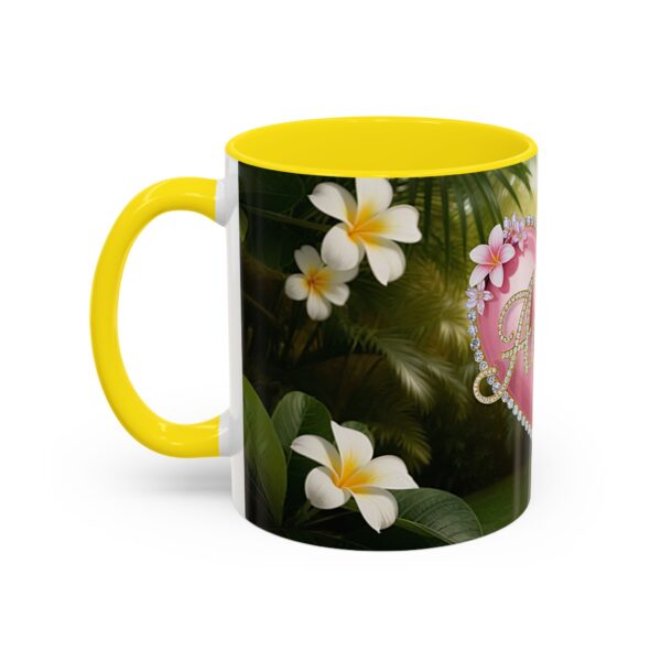 Our "Amen" Inspirational 'Solid Pink Heart' design Accent Coffee Mug, Perfect for Wedding Gifts, Love & Faith Decor, Philippians 4:8 - Image 51