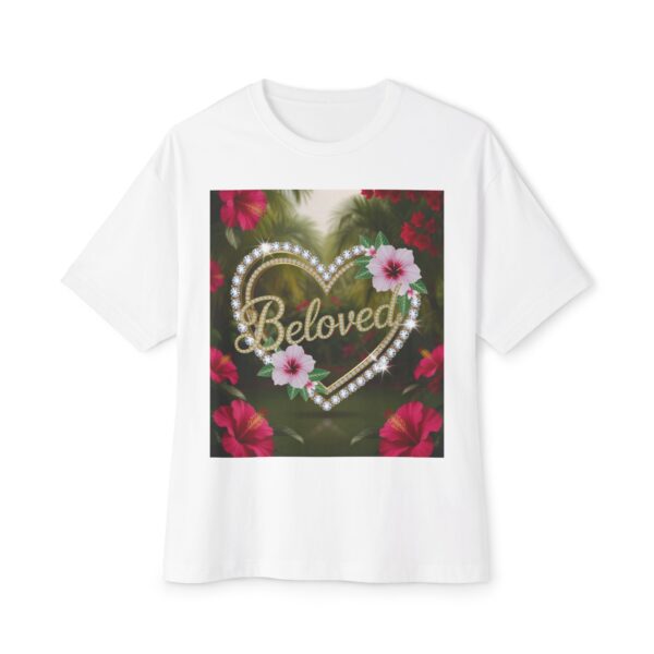 Our "BELOVED" Biblical 'Garden' Unisex Tee Inspirational Christian Tshirt for Men and Women, Oversized Shirt, Boxy Top Tee Shirt - Image 2