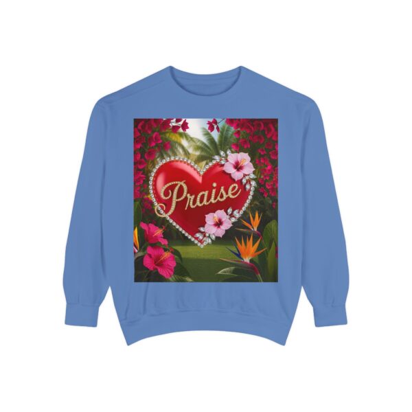 Sweatshirt Unisex Inspirational-Our "Praise" 'Solid Red Heart' design! Christian Virtues Uplifting Faith-Based Apparel Gospel Comfort - Image 37