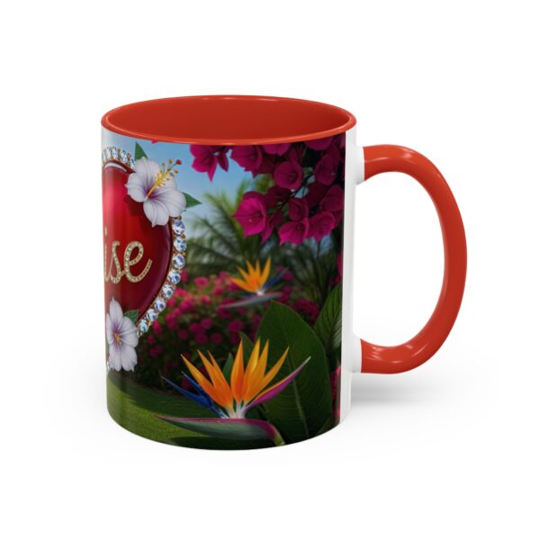Our "Praise" 'Solid Red Heart' Inspirational Design Accent Coffee Mug, Perfect for Wedding Gifts, Love & Faith Decor, Philippians 4:8 - Image 14