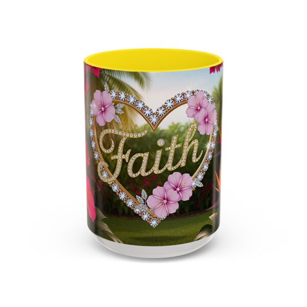Our "Faith" 'Diamond Ring Heart' Inspirational design Accent Coffee Mug, Perfect for Wedding Gifts, Love & Faith Decor, Philippians 4:8 - Image 61