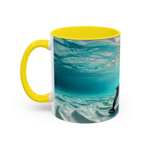 Our "Dolphins at Rest" design Accent Coffee Mug, Perfect for Wedding Gifts, Inspirational Decor, Beauty of God's Creation, Tea Cup, Ceramic - Image 51