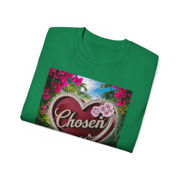 Our "Chosen" Inspirational 'Solid Red Heart' Design Vintage Christian Faith Apparel Unisex Cotton T-Shirt, Thoughtful Quote, Philippians 4:8 - Image 37