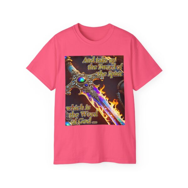 Our "Sword of the Spirit" Inspirational Bible Verse Design Unisex Cotton T-Shirt Philippians 4:8 Faith Apparel Spiritual Warfare gift - Image 53