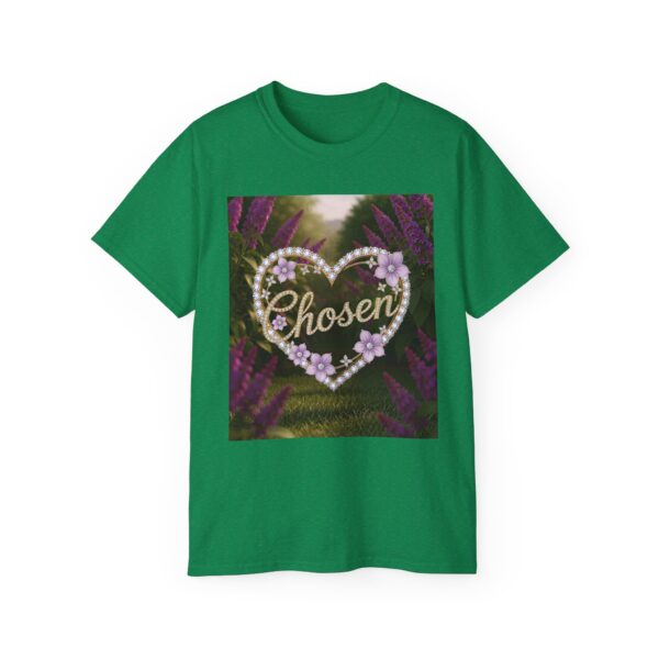 Our "Chosen" Inspirational 'Diamond Ring Heart Design Vintage Christian Faith Apparel Unisex Cotton T-Shirt Thoughtful Quote Philippians 4:8 - Image 29