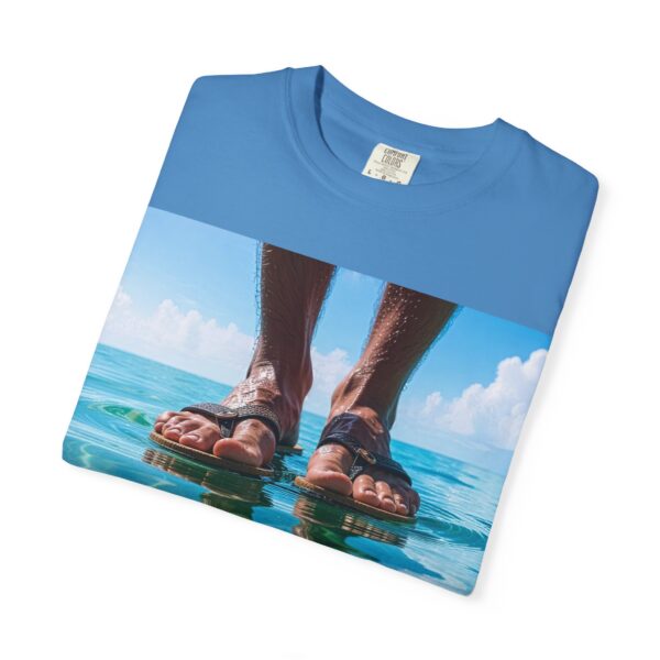 Garment-Dyed Unisex T-Shirt, Walk on Water "Trust" Graphic Design Tee, Summer Casual Wear, Beach Day Outfit, Ocean Lover Gift, Relaxed Style - Image 35