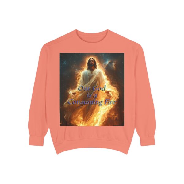 Sweatshirt Unisex Inspirational-Our Majestic "Our God is a Consuming Fire" Design - Faith Apparel, Unisex Top, Religious Gift, Comfort Wear, Church Event Style - Image 7
