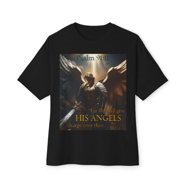 Angelic Guardian Biblical Unisex Tee, Inspirational, Christian Tshirt, Oversized Shirt, Boxy Top - Image 13