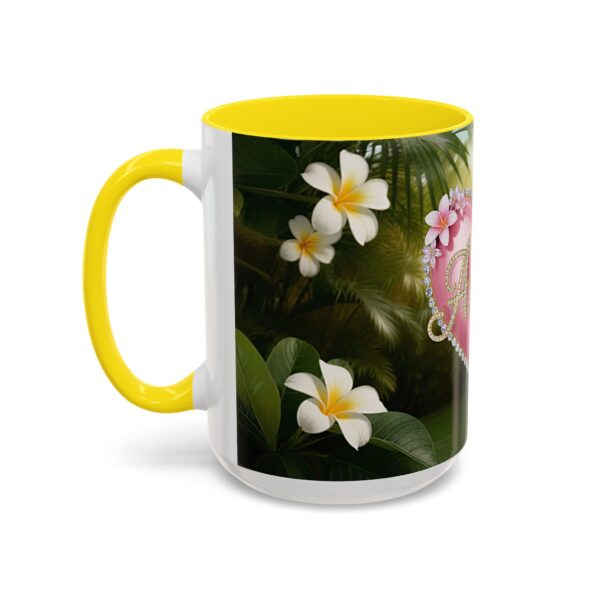 Our "Amen" Inspirational 'Solid Pink Heart' design Accent Coffee Mug, Perfect for Wedding Gifts, Love & Faith Decor, Philippians 4:8 - Image 63