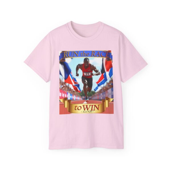 Our "RUN the RACE to WIN" Biblical, Inspirational Christian Unisex Cotton T-Shirt, Faith Spiritual Apparel, Love Gift - Image 49
