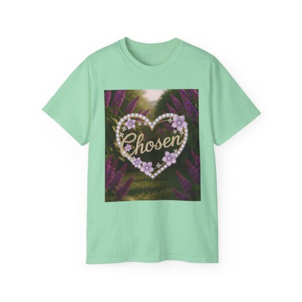 Our "Chosen" Inspirational 'Diamond Ring Heart Design Vintage Christian Faith Apparel Unisex Cotton T-Shirt Thoughtful Quote Philippians 4:8 - Image 25