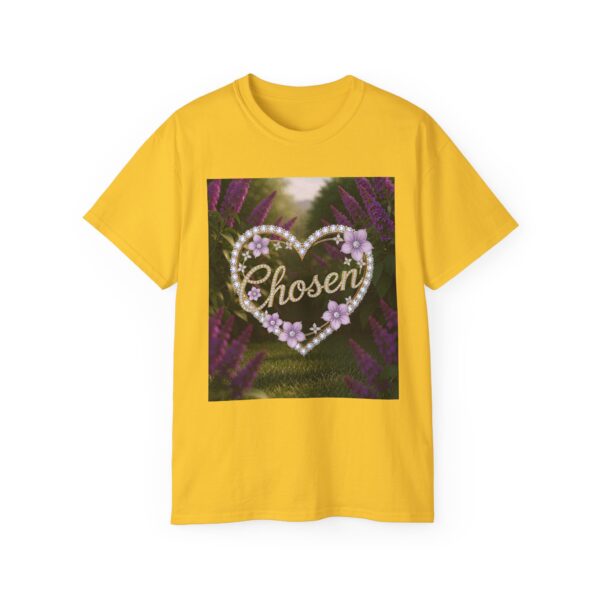 Our "Chosen" Inspirational 'Diamond Ring Heart Design Vintage Christian Faith Apparel Unisex Cotton T-Shirt Thoughtful Quote Philippians 4:8 - Image 21