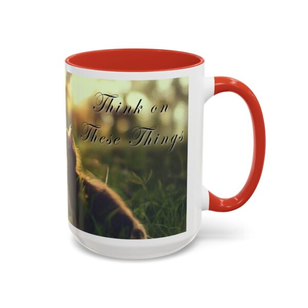 Our 'Kitten Kisses' "Think on these things" Inspirational Coffee Mug Perfect for Christian Gift Birthday Coffee & Cat Lover Philippians 4:8 - Image 30