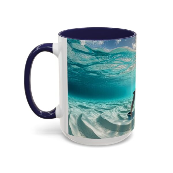 Our "Dolphins at Rest" design Accent Coffee Mug, Perfect for Wedding Gifts, Inspirational Decor, Beauty of God's Creation, Tea Cup, Ceramic - Image 23