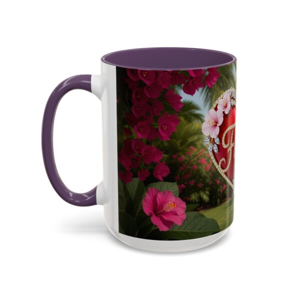 Our "Faith" 'Solid Red Heart' inspirational Design Accent Coffee Mug, Perfect for Wedding Gifts, Love & Faith Decor, Philippians 4:8 - Image 59